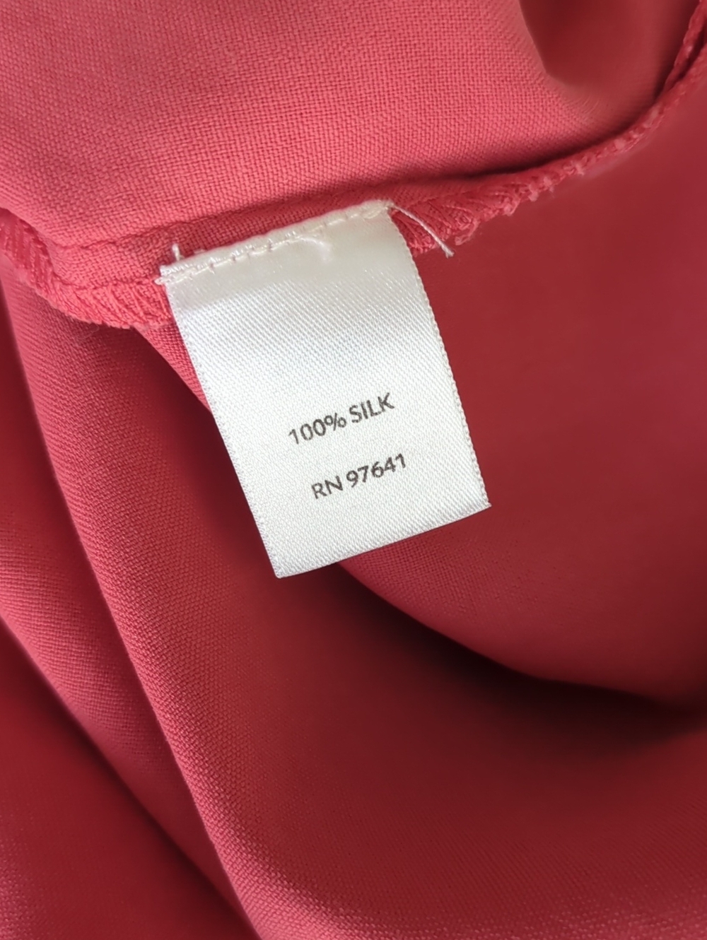 J Jill Shirt Womens XL Pink 100% Silk Button Down Long Sleeve Top Blouse - Picture 3 of 5